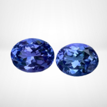 Blue Tanzanite Pair — view 1